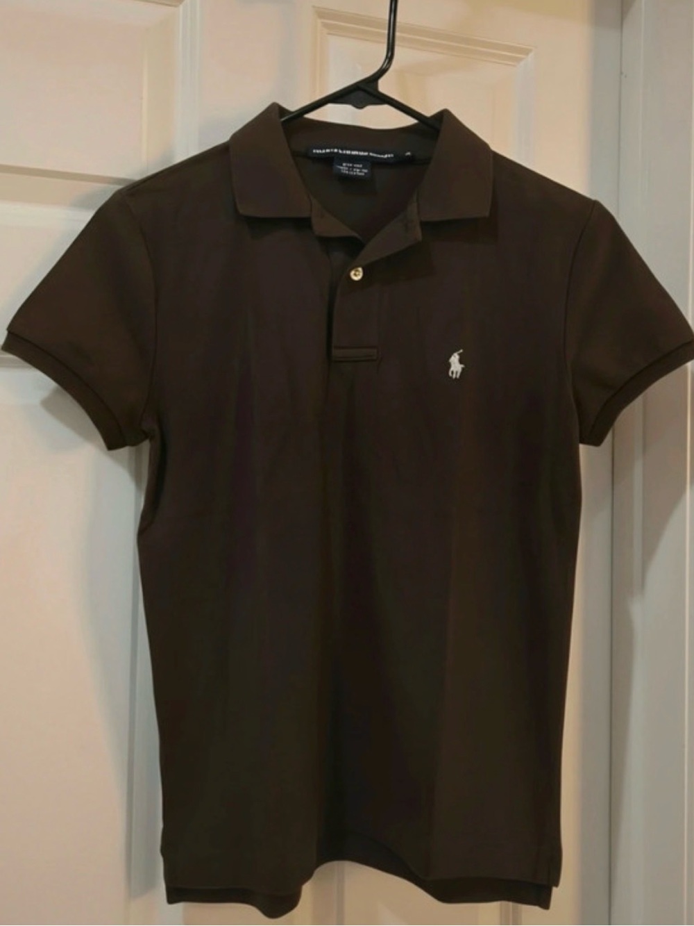 Ralph Lauren Brown Short-Sleeve Polo with Embroidered Pony